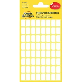 Avery Zweckform Universaletiketten 3079 Weiß 50 x 19 mm 6 Blatt 48 St.