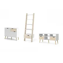 VCM Ebuy24, Regal Delta Komb. 75376/01Weiss Eiche Struktur