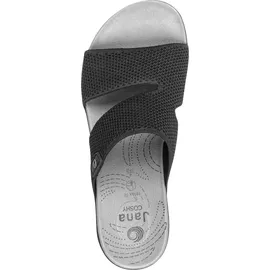Jana Coshy Original – Die Hallux-freundliche Pantolette 8-27270-43 schwarz H-Weite