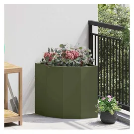 vidaXL Eckpflanzer Olivgrün 45 x 45 x 50 cm Stahl