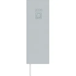 ZETTLER Tagevormerkbuch 801 10,4x29,6cm 2 Tage/1 Seite Recycling grau 2026