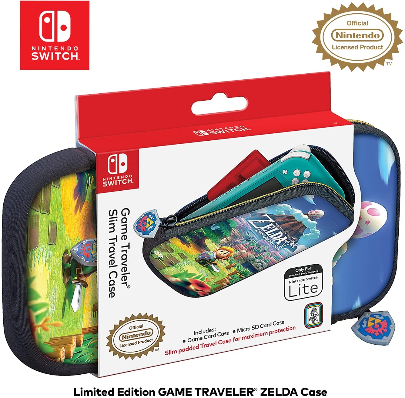 The Legend of Zelda Link's Awakening Travel Case for Nintendo Switch Lite (Switch) (Electronic Games)