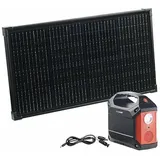 revolt Solar Powerbank Panel: Fensterbank-Solarkraftwerk: Powerstation mit 60-W-Modul, 155 Wh, 100 W (Mobiler Solargenerator, Insel-Solaranlagen mit Akku, Balkonkraftwerk)