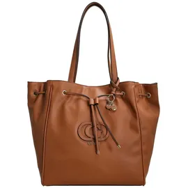 GUESS Schultertasche Calebra Drawstring Tote Cognac