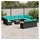 vidaXL Gartensofa-Set 14-tlg. schwarz