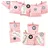 Frau WUNDERVoll® DIY Adventskalender zum Befüllen Bescherung rosa Stern 13x16,5cm