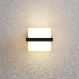 LINDBY Außenwandleuchte Aluminium 14,0 cm spritzwassergeschützt schwarz
