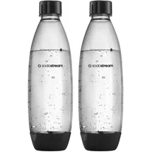 Sodastream Fuse PET-Flasche 2 x 1 l schwarz