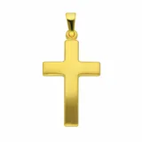 Kettenanhänger ADELIA ́S "Kreuzanhänger 333 Gold ( 8K )", gold, Schmuckanhänger, Damen, Gold, Kettenanhänger, Goldanhänger Kreuz