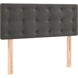 vidaXL Boxspringbett 100 x 200 cm Dunkelgrau