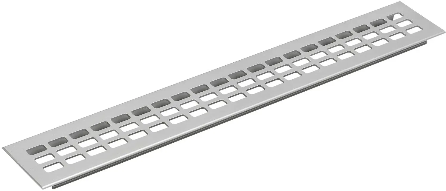 Lüftungsgitter 400 x 60 mm Aluminium natur eloxiert