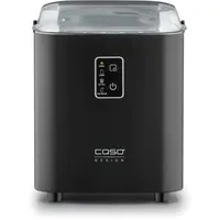 CASO Design Caso IceChef Compact- Eiswürfelmaschine, schnelle Eiswürfel, Produziert 500g in 1h bzw. 12 kg in 24 h, 1 l Wassertank, Selbstreinigungsfunktion, Eiswürfelbereiter mit Tragegriff, inkl. Eisschaufel