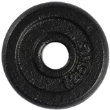 VirtuFit Gusseisen Hantelscheibe - Hantelgewicht - 30 mm - 15 kg - Schwarz