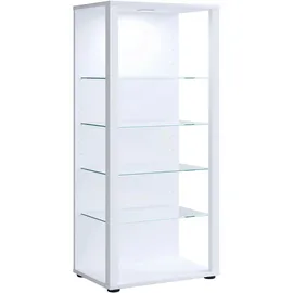 VCM Standvitrine Glasol 52 x 35 x 115 cm Weiß