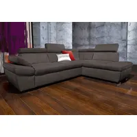 exxpo - sofa fashion Eckcouch Kunstleder 2-Sitzer Grau