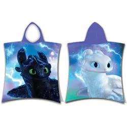 Dragons Bade Poncho Kapuze Duschtuch Badetuch Strandtuch  50x115 cm