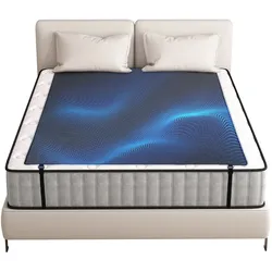 VEVOR Erdungsmatte, 187x138 cm, Erdungsbettlaken, mit 4,5 m langem Erdungskabel, PU-Erdungsbettmatte zum Schlafen, Energie steigern, Schlaf verbessern, Angstzustände bei der Arbeit reduzieren