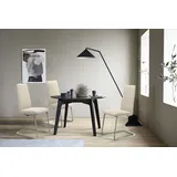 Polsterstuhl STRESSLESS "Laurel", beige (cream batick, chrom matt), B:53cm H:105cm T:60cm, Leder BATICK: BATICK ist ein leicht korrigiertes, durchgefärbtes und genarbtes Möbelleder, bei dem die meisten Unebenheiten und Spuren in der Regel entfernt wurden., Stühle, Polsterstuhl, High Back, Größe L, mit Beinen aus Stahl in Chrom matt