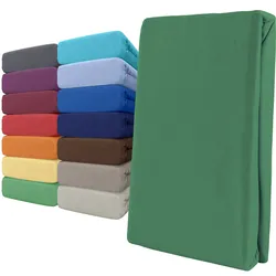 Spannbettlaken Boxspringbett 100% Baumwolle 180-200x220 cm Grün