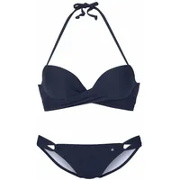 s.Oliver Push-Up-Bikini Damen Blau 36 Cup A