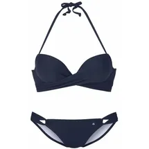 s.Oliver Push-Up-Bikini Damen Blau 36 Cup A