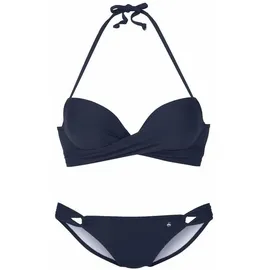 s.Oliver Push-Up-Bikini Damen Blau 36 Cup A