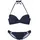 s.Oliver Push-Up-Bikini Damen Blau 36 Cup A