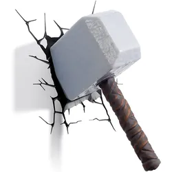 3D Marvel Light Thor Hammer Licht Lampe Deko Wandleuchte Nachtlicht
