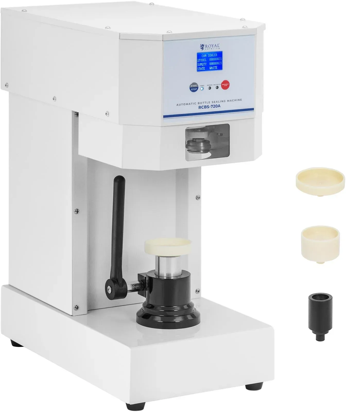 Dosen-Verschließmaschine für Getränkedosen - Ø 55 mm - 720 Dosen/h -Royal Catering RCBS-720A