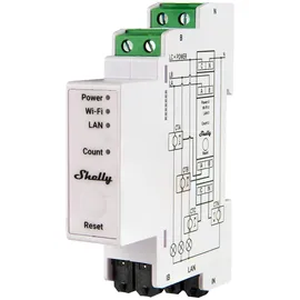 Shelly Pro 3EM, 3 Phasen WLAN + LAN Energiemessgerät, Nur für PV-Anlagen - 0% MwSt.