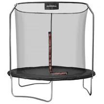 Hudora First Trampolin 250V 250 cm inkl. Sicherheitsnets rot/schwarz