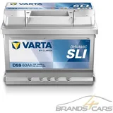 VARTA AUTOBATTERIE 12V 60Ah STARTERBATTERIE 540A ERSETZT 55AH 56AH 58AH D59