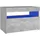 vidaXL Nachttisch mit LED-Leuchten 60 x 35 x 40 cm Betongrau