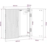 vidaXL Dartboard Schrank