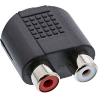 InLine Audioadapter 3,5mm-Klinken-Stereo-Buchse / 2x Cinch-Buchse (99346)