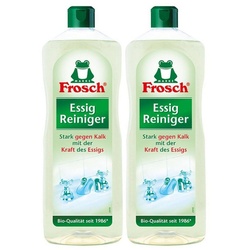 FROSCH 2x Frosch Essig Reiniger 1 Liter – Stark gegen Kalk Allzweckreiniger