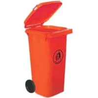 Rs Pro Polypropylen Abfalleimer 120L Rot, Abfalleimer, Rot