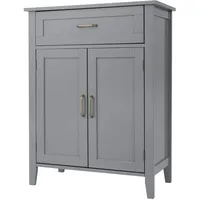 Teamson Home Mercer Holz Badezimmermöbel Boden Aufbewahrungsschrank Schublade &