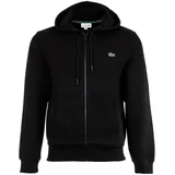 Lacoste Sweatjacke in Schwarz 3XL