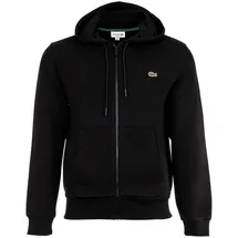 Lacoste Sweatjacke in Schwarz 3XL
