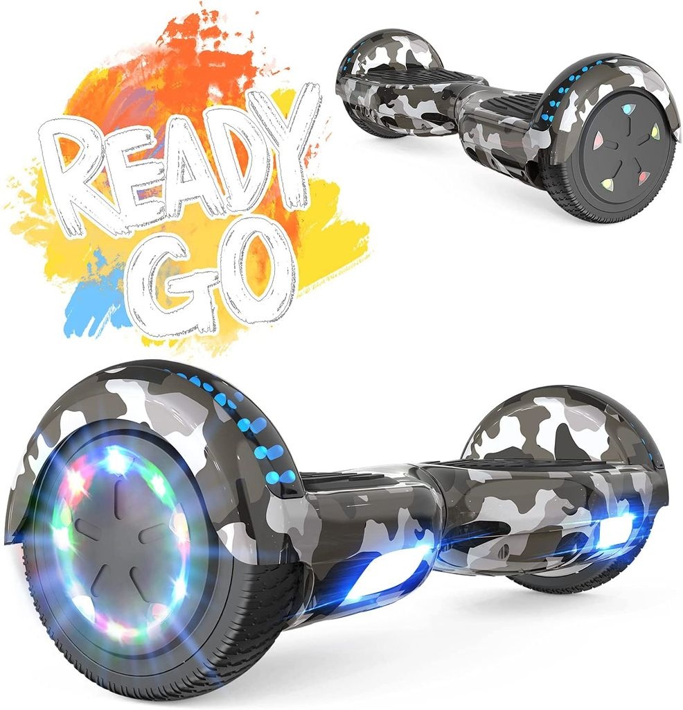 Hoverboards,Hoverboards Kinder,Self Balance Scooter 6,5 Zoll, Hoverboards mit schönen LED-Lichtern,Elektroroller mit Bluetooth-Lautsprecher, Gesch...