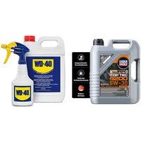 WD-40 Multifunktionsprodukt 5L Kanister Inklusive Zerstäuber & LIQUI MOLY Top Tec 4200 5W-30 New Generation | 5 L | Synthesetechnologie Motoröl | Art.-Nr.: 3707