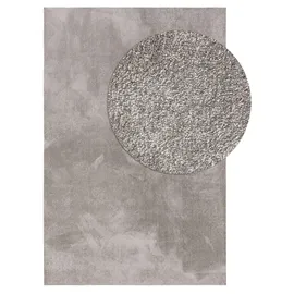 benuta nest Waschbarer Teppich Nina Grau 160x230 cm - Moderner Kurzflor-Teppich für Wohnzimmer