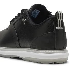 Puma "Avant 2 Golfschuhe Damen", Damen, Gr. 41, schwarz (schwarz ash gray team light blau), Obermaterial: Textil, Synthetik, Kuhleder. Futter: Textil, Synthetik. Innensohle: Textil. Laufsohle: Gummi, Schuhe