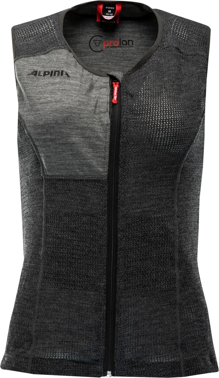 Alpina Prolan Women Vest Protektor Weste (M = Körpergröße ca. 175-180 cm, 31 dark grey)