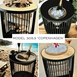 cootab cooler table Copenhagen Schwarz Kunststoff 45 x 45 x 45 cm