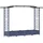 vidaXL Hochbeet mit Rankgitter und Dach 207 x 40 x 126 cm Grau
