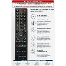 Toshiba Ersatz Fernbedienung für Toshiba TV 42LA2063DAX 43LA3B63DA