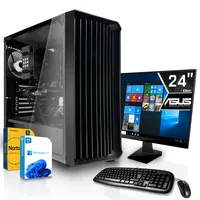 Business Komplett Set PC•Intel i7-11700•16GB Ram•512GB NVMe•24 Zoll TFT