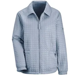 GOLDNER Kurzgröße: Leicht wattierte Outdoorjacke mit Hemdkragen", in hellblau | Gr.: 22,